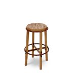 WOOD CROSS STOOL